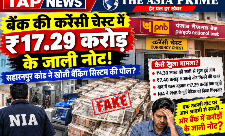 सहारनपुर PNB करेंसी चेस्ट में ₹17.29 करोड़ के जाली नोट, आम आदमी पर सख्ती पर उठे सवाल 3 file 000000008d5c8211b06aecaf3c49ae7d