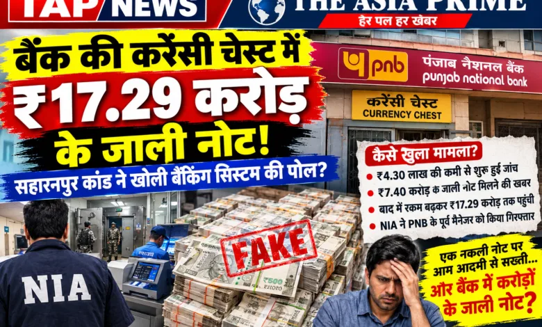 सहारनपुर PNB करेंसी चेस्ट में ₹17.29 करोड़ के जाली नोट, आम आदमी पर सख्ती पर उठे सवाल 11 file 000000008d5c8211b06aecaf3c49ae7d